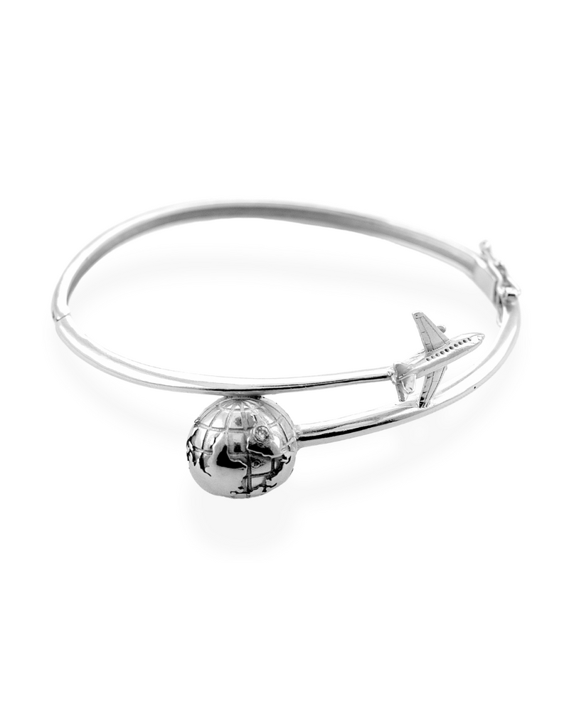 Bracelete Volta ao Mundo Ródio Branco
