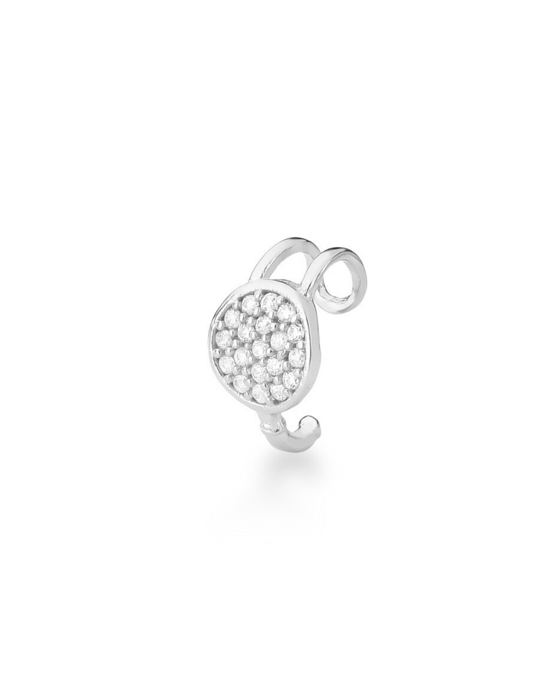 Piercing Fake Lupa de Espiã Rodio Branco